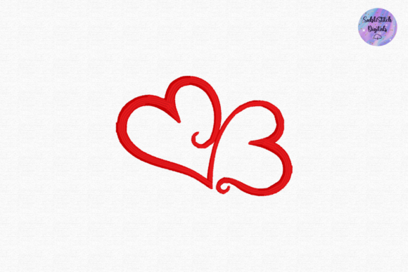 Cute Double Hearts Embroidery: A Designer’s Review