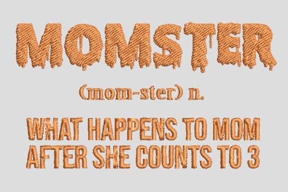 Evaluating the Halloween Momster Embroidery File