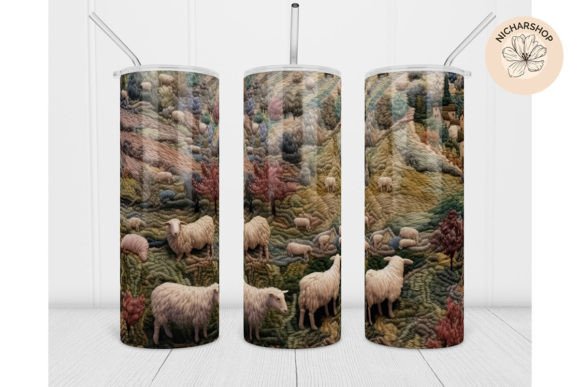 Review: 20oz Sheep Farm Embroidery Tumbler Wrap
