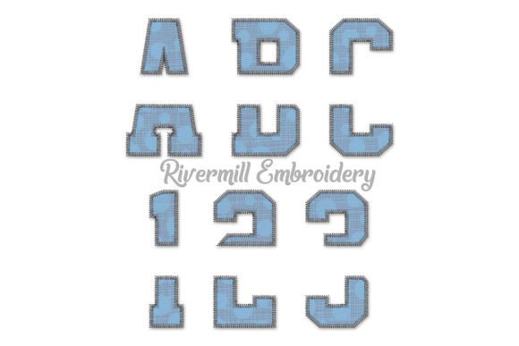 Review: 6 Split Varsity Zig Zag Embroidery Font
