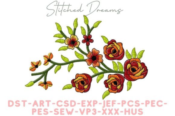 Review: Arrangement of Flowers Embroidery Design
