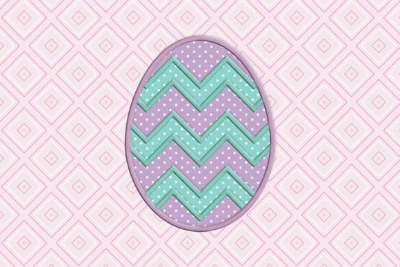 Review: Chevron Easter Egg Applique Embroidery