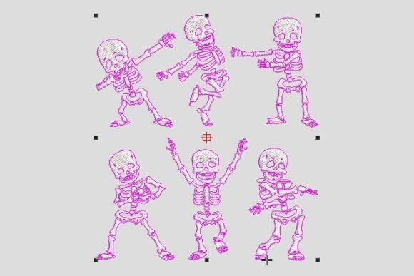 Review: Dancing Skeletons Funny Halloween Embroidery