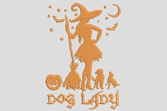 Review: Dog Witch Lady Horror Embroidery for Apparel