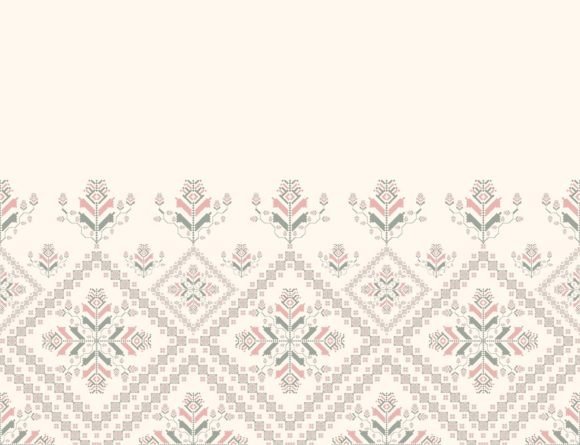 Review: Embroidery Floral Geometric Pattern