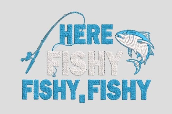 Review: Here Fishy Embroidery File for Handmade Gifts