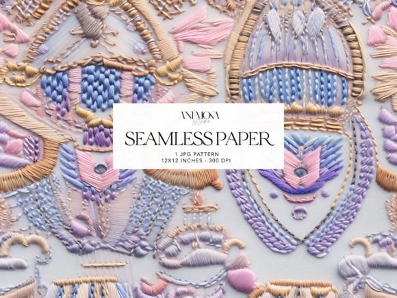 Review: Pastel Folk Embroidery Background