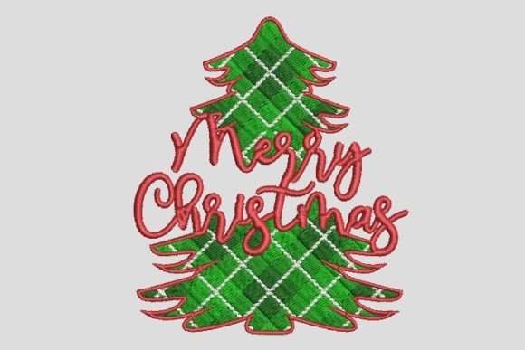 Reviewing the Merry Christmas Noel Tree Embroidery File